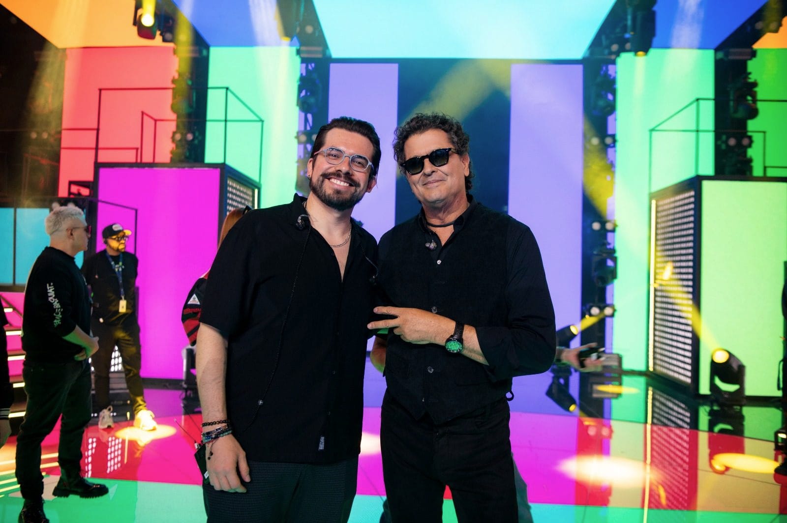 Jorge Romano con Carlos Vives